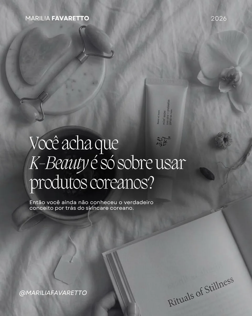 Conteúdo editorial de Marília sobre o conceito de K-Beauty